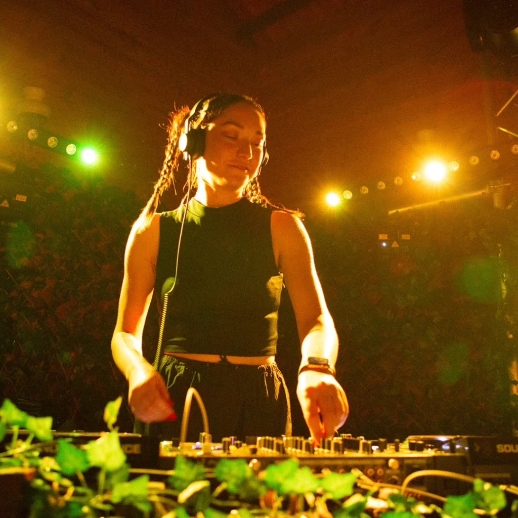 Casey Leaver DJing at Buxstock Music Festival 2023